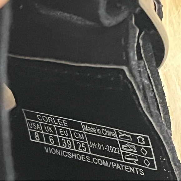Vionic Womens Corlee Black Sandals Size 8 Medium (B, M) - Picture 4 of 5